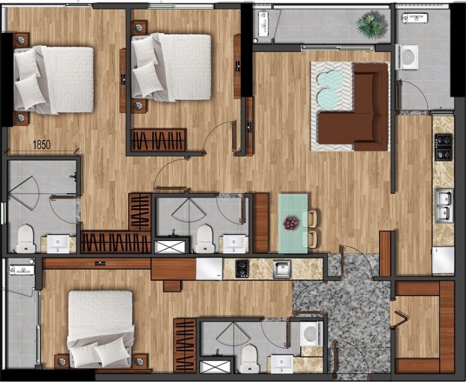 Lợi ích kép khi sở hữu căn hộ khóa đôi tại Akari City