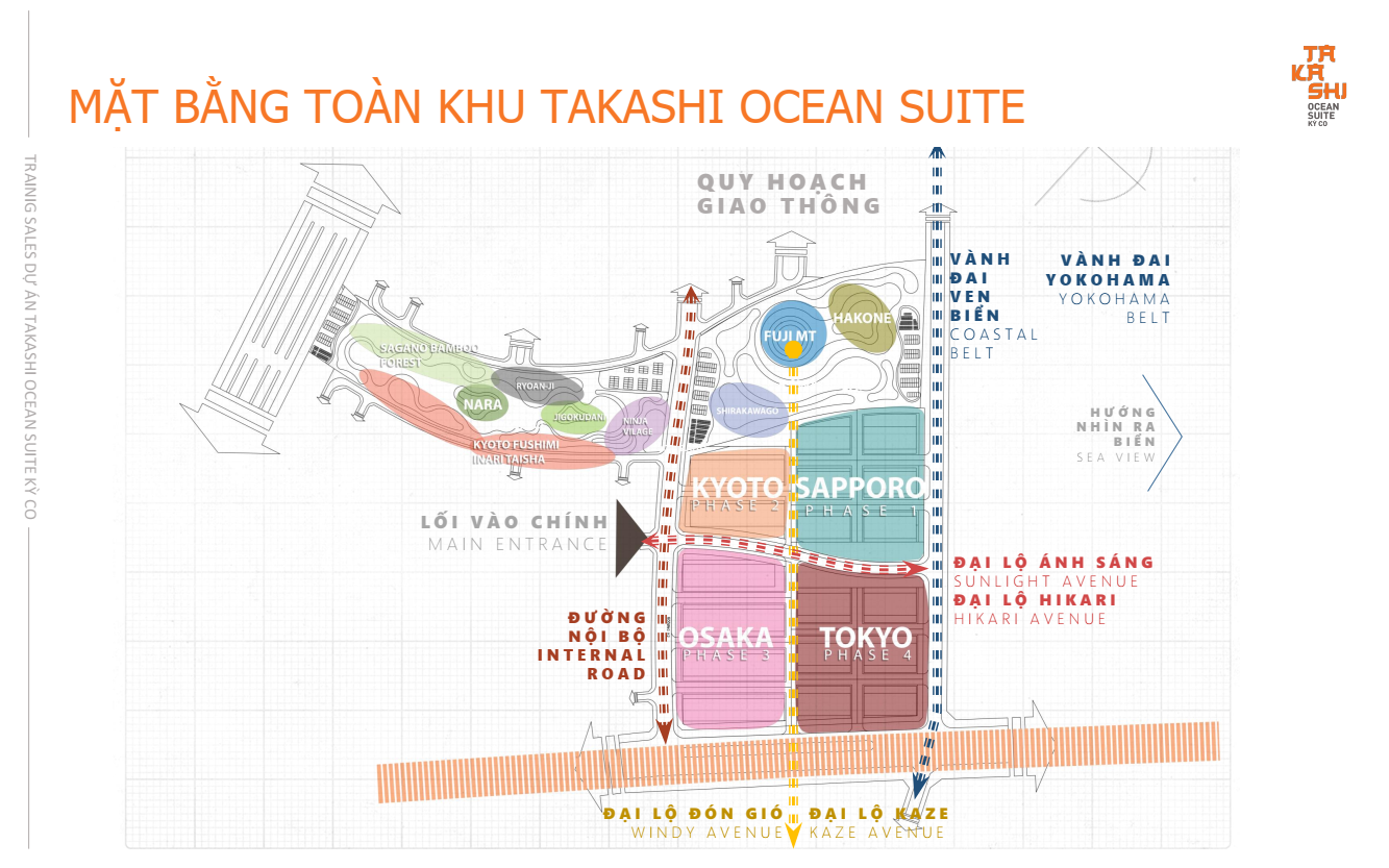Mặt bằng dự án Takashi Ocean Suite Kỳ Co