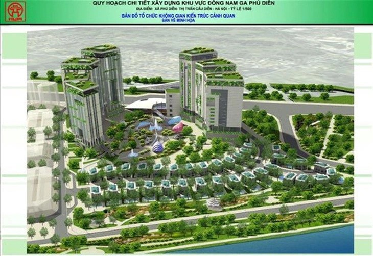 Hà Nội đính chính Quy hoạch chi tiết khu vực Đông Nam ga Phú Diễn