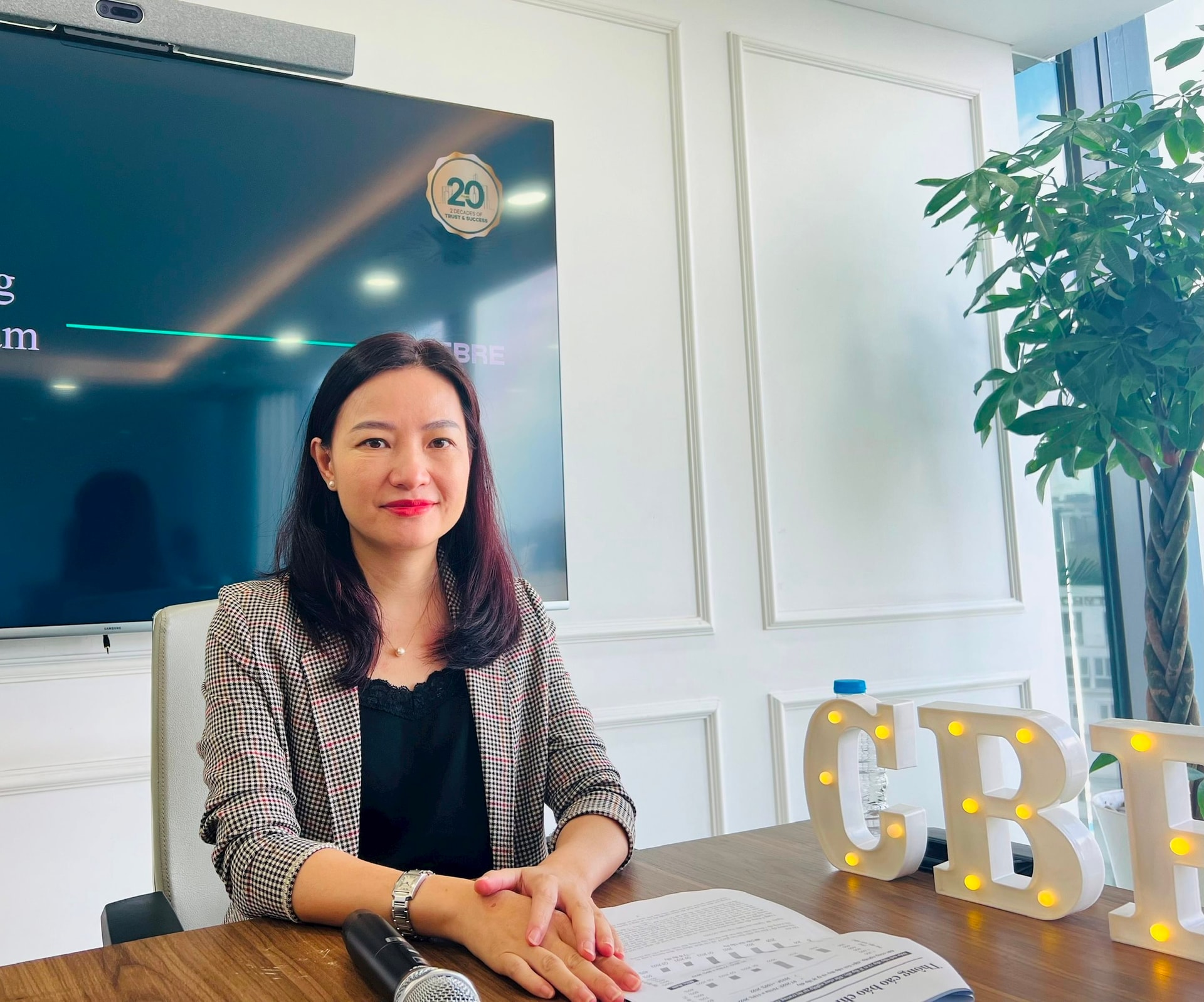 Bà Dương Thuỳ Dung, Giám đốc điều hành CBRE Việt Nam. Ảnh: TB