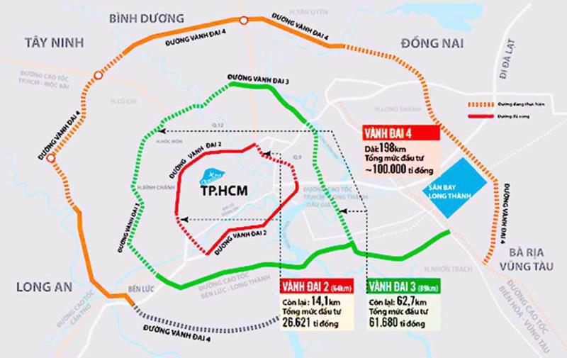 TP. Hồ Chí Minh lập báo cáo nghiên cứu tiền khả thi Dự án vành đai 4