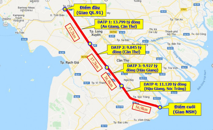 Dự án cao tốc Châu Đốc - Cần Thơ - Sóc Trăng gần 44.700 tỷ đồng nhận chỉ đạo nóng: Chốt thời gian hoàn thành 7/2026, Thủ tướng yêu cầu huy động cả hệ thống vào cuộc