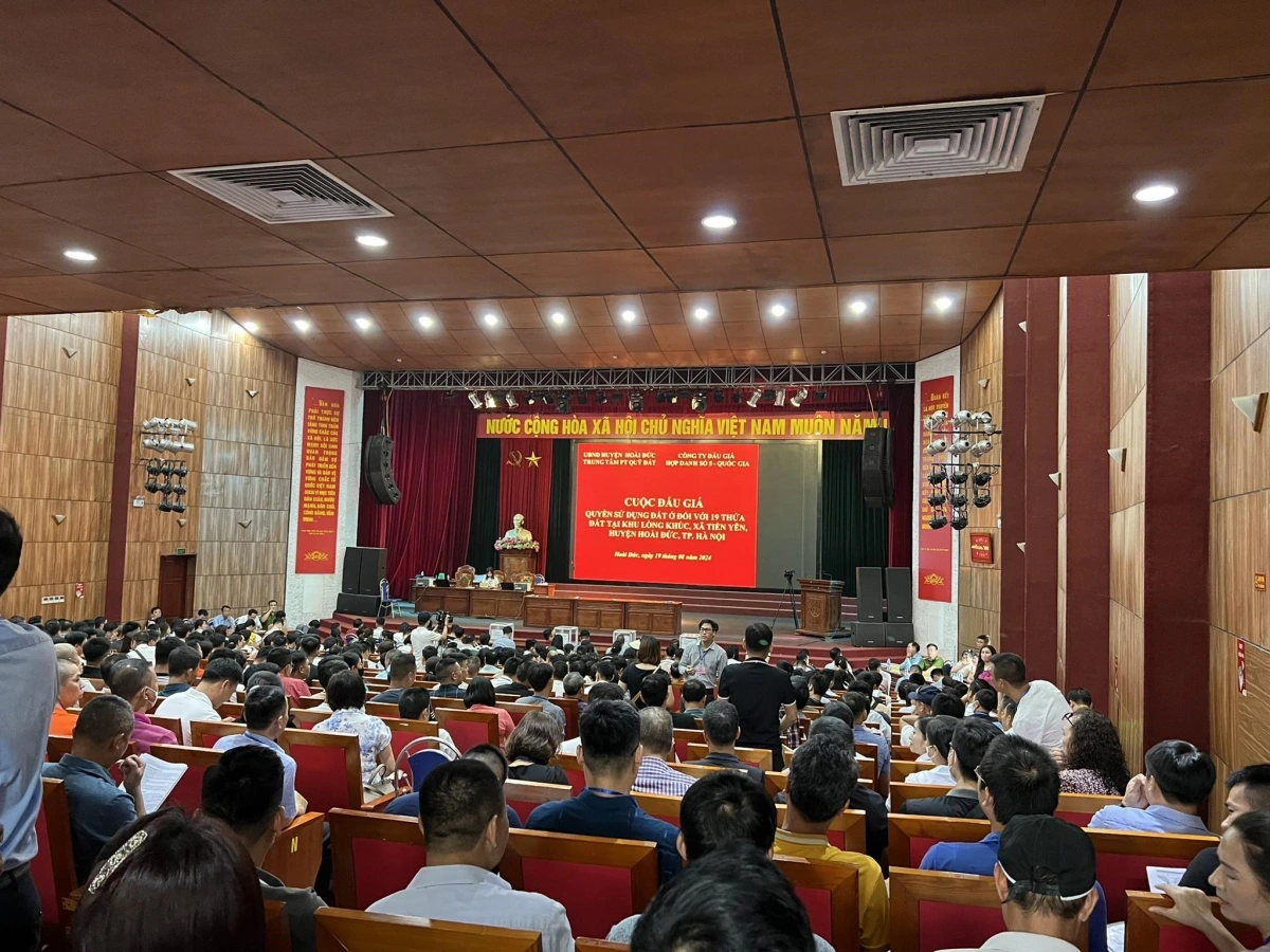 Hà Nội với nhiều phiên đấu giá là điểm nóng của thị trường