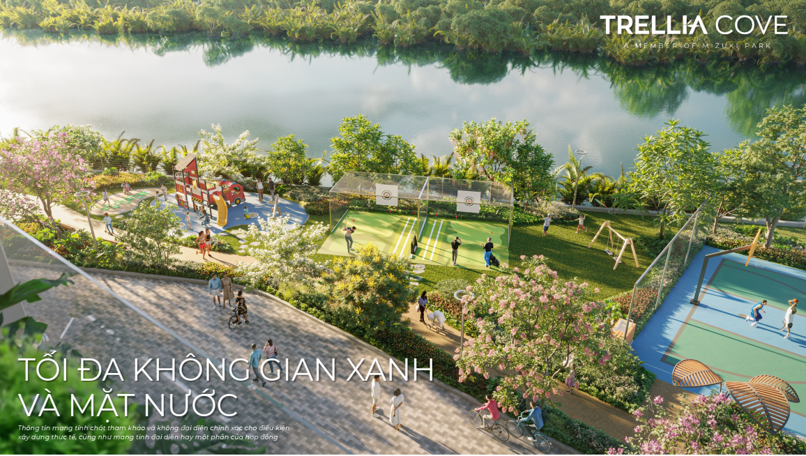 Hệ sinh thái tiện ích tại Trellia Cove đáp ứng trọn vẹn nhu cầu an cư của các gia đình thành đạt