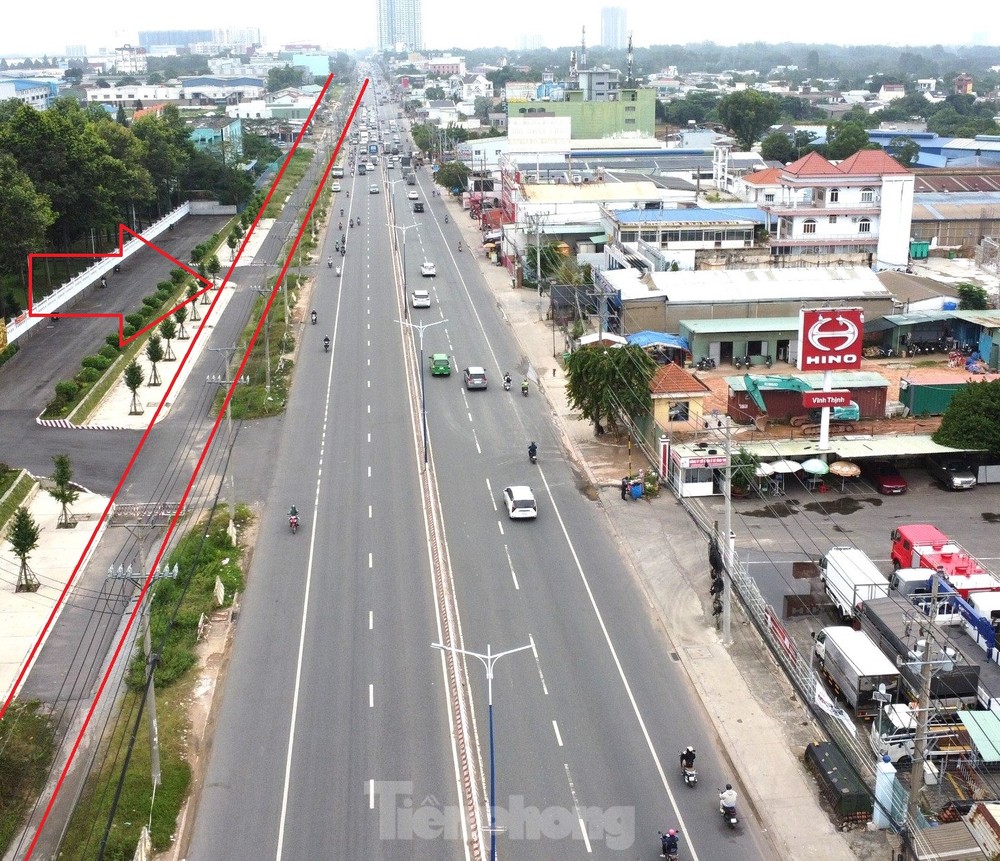 Bình Dương giải thích lý do quốc lộ 13 đoạn mở rộng thấp hơn đường cũ