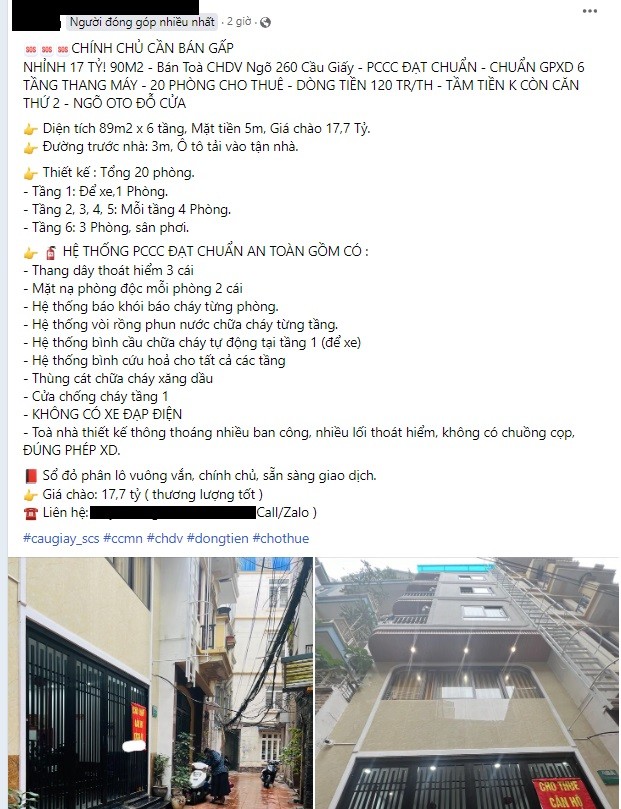 Hết thời 'gà đẻ trứng vàng' chủ chung cư mini ồ ạt rao bán