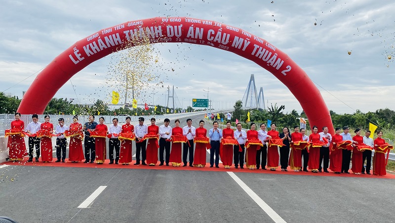 Khánh thành cầu Mỹ Thuận 2: Nối thông tuyến cao tốc từ TP.HCM về Cần Thơ