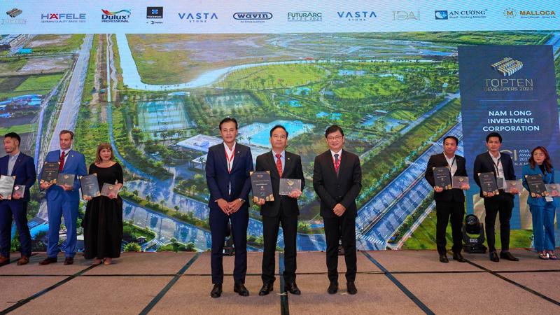 Nam Long được BCI Asia Awards vinh danh Top 10 chủ đầu tư hàng đầu Việt Nam năm 2023