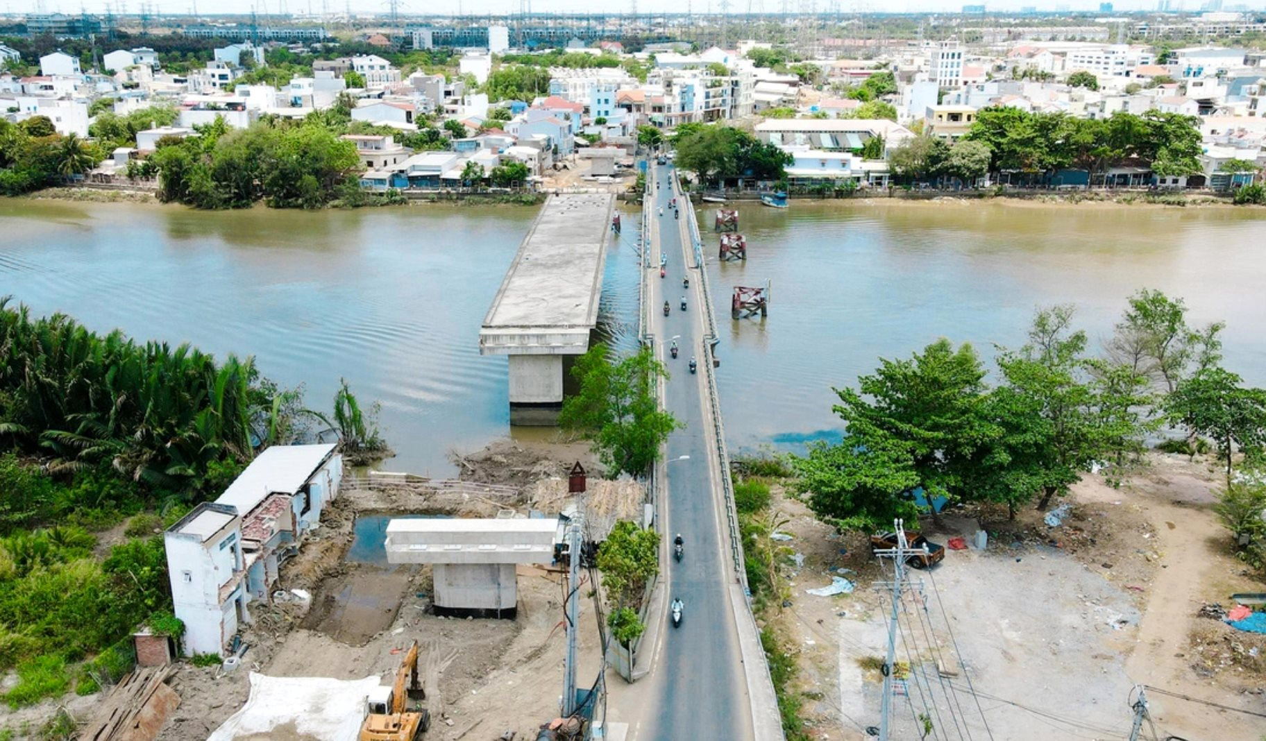 Người dân Nhà Bè, Quận 7 sắp nối đôi bờ với 2 cây cầu hàng trăm tỉ đồng