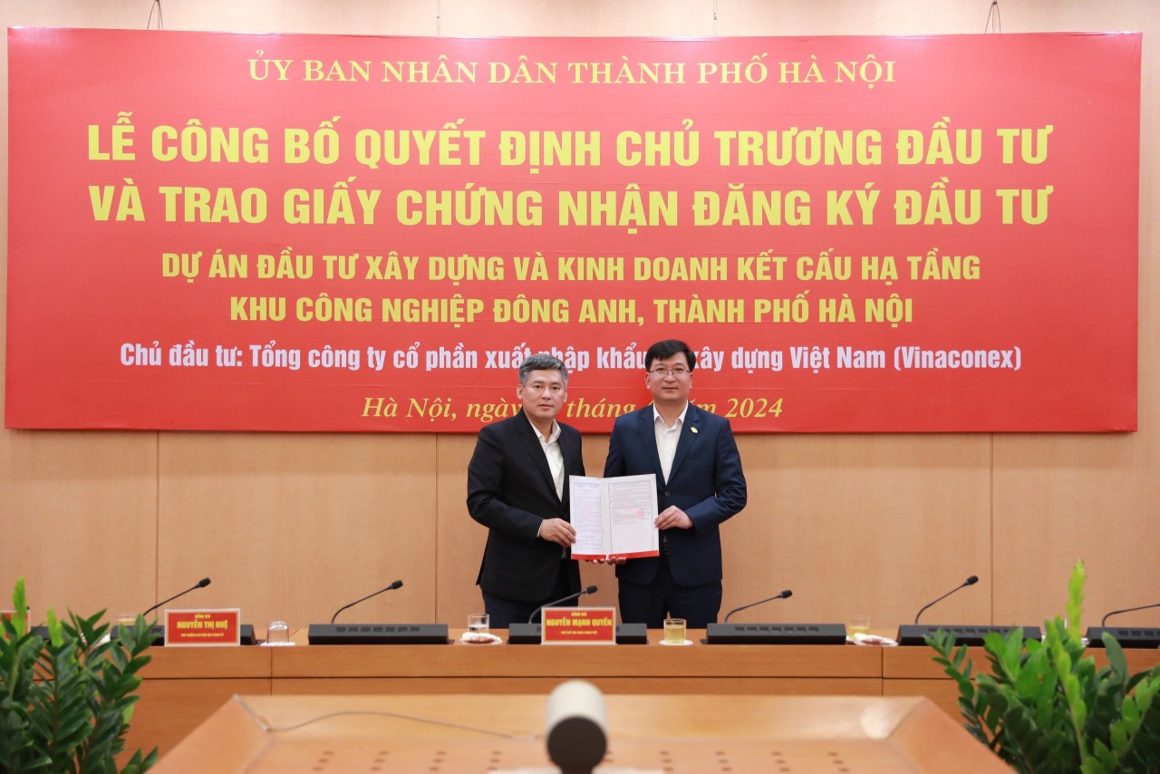 Vinaconex (VCG) sắp khởi công dự án khu công nghiệp trên 6.300 tỷ đồng ở huyện sắp lên quận tại Hà Nội